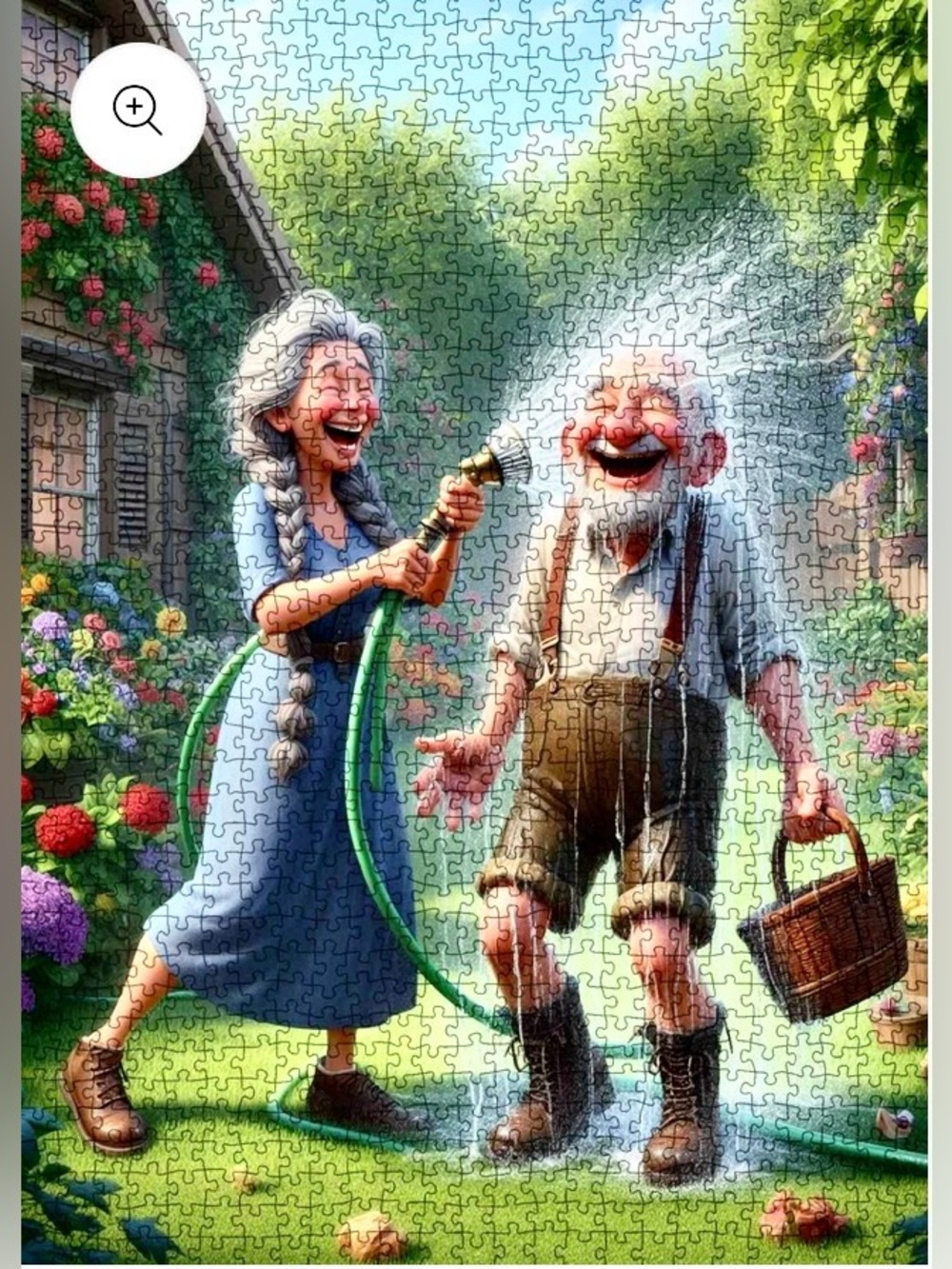 Garden Fun Seniors 1000 Pieces Jigsaw Puzzle NWT Size 19.7 X 27.6 Inches. Art